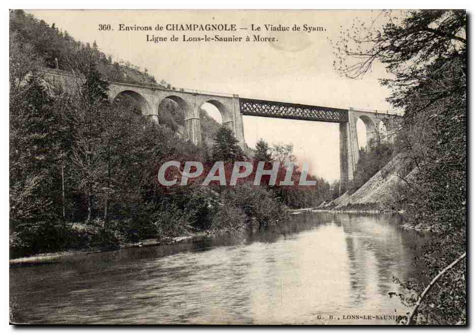 Environs de Champagnole-La Viaduc de Syam-Ligne de Lons-le-Saunier a Morez