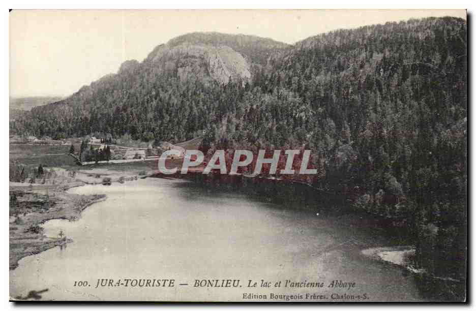 Jura-Touriste- Bonlieu- Le Lac et l'Ancienne Abbaye-CPA