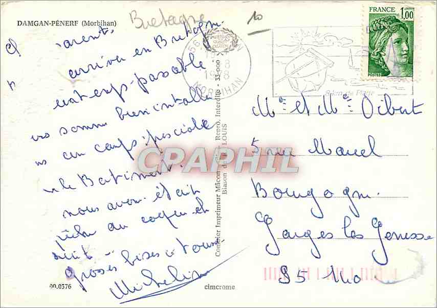 CPM Damgan Penerf Morbihan  — Rückseite