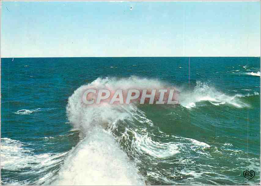 CPM La mer de ses rudes caresses 
