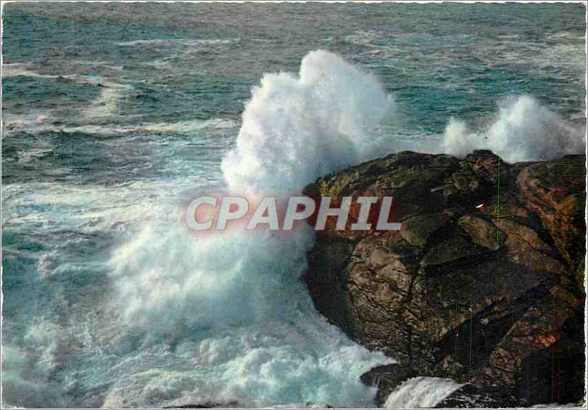 CPM La Bretagne en Couleurs Vague deferlant en panache 