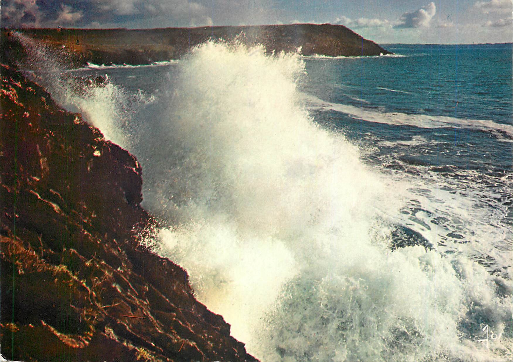 CPM Tempete en Bretagne par vent de suroit 