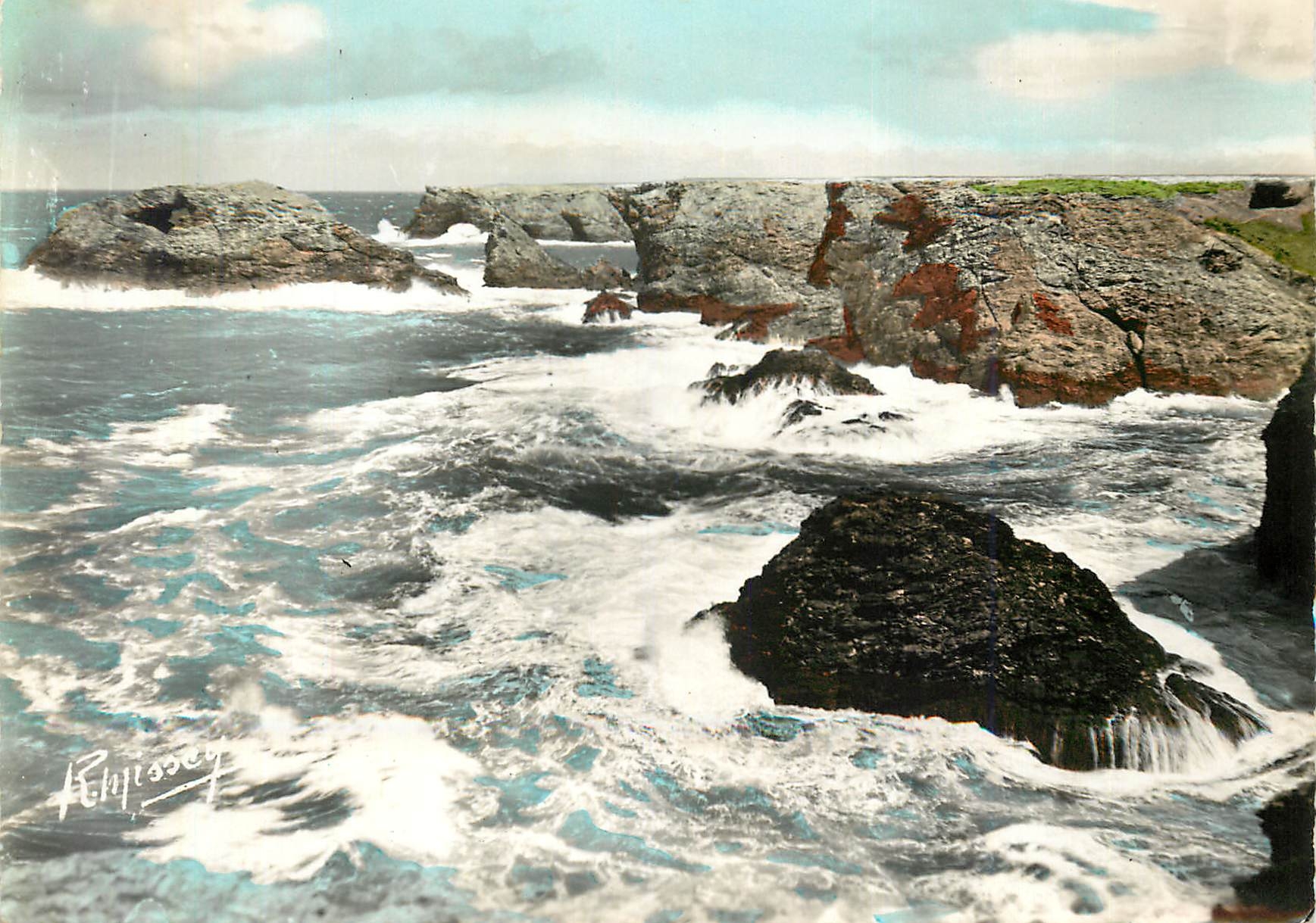 CPM Belle Isle en Mer Sauzon La Roche Percee et la Cote de l'Apothicairerie 