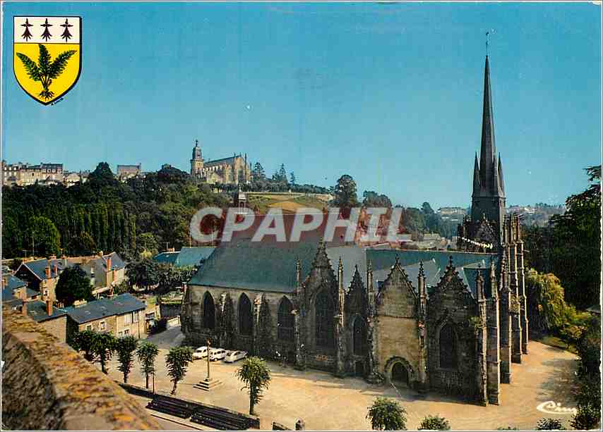 CPM Fougeres Eglise St Sulpice Eglise St Leonard 