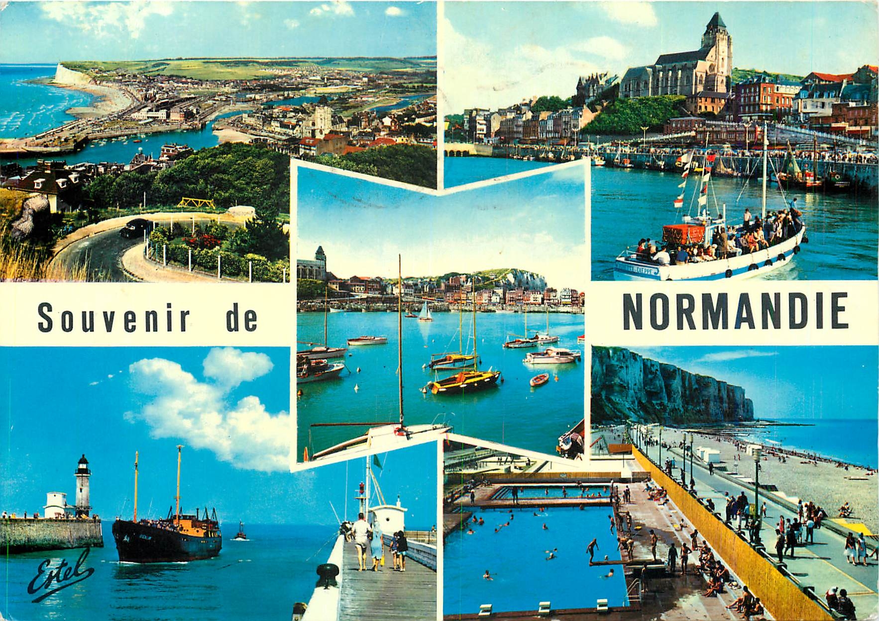CPM Souvenir de Normandie Le Treport Seine Maritime 