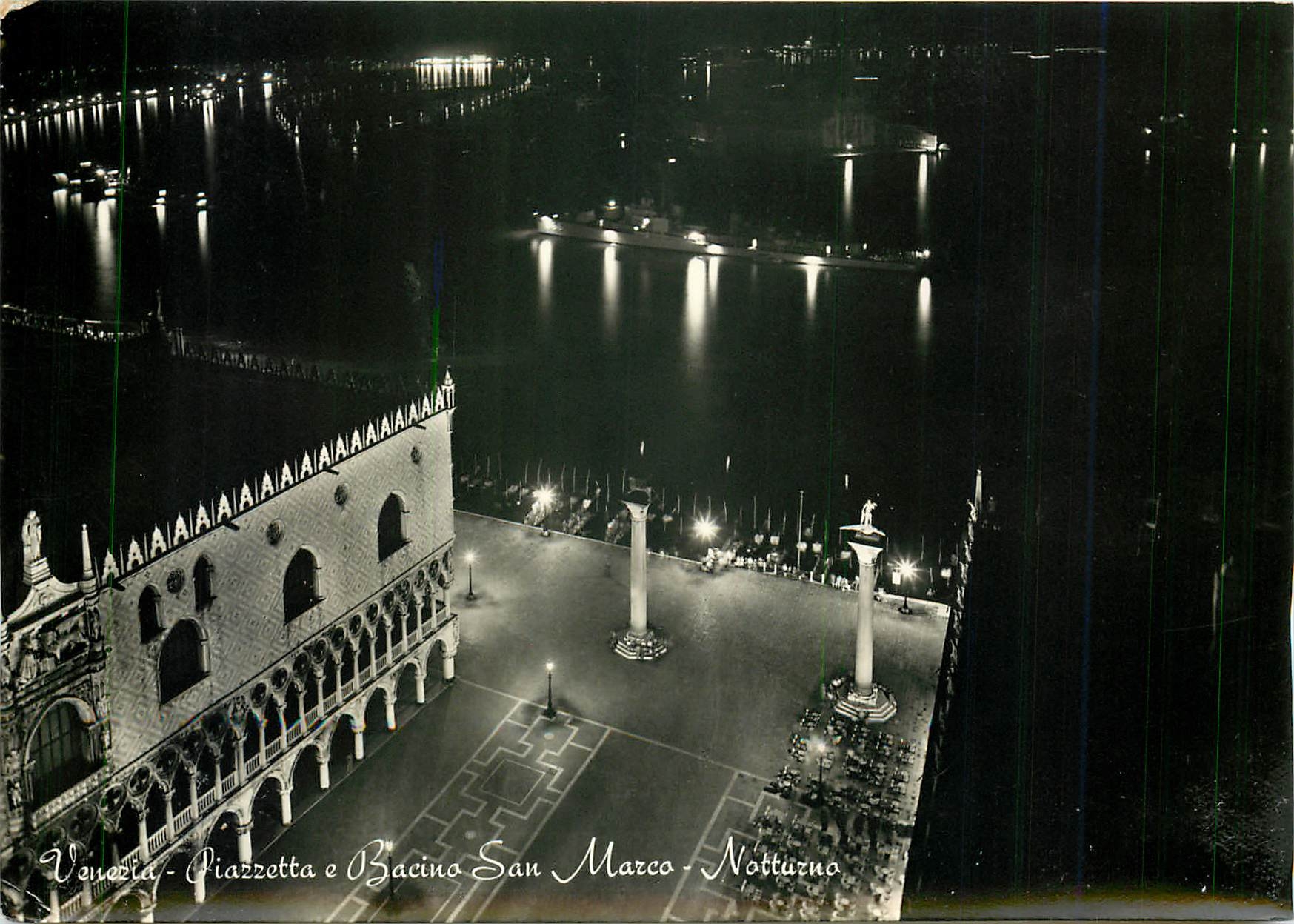 CPM Venezia Piazzetta e Bacino San Marco Notturno 