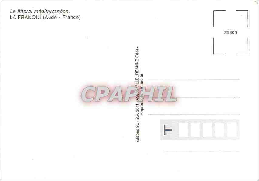 CPM Gros bisous sales La Franqui Dauphin — Rückseite