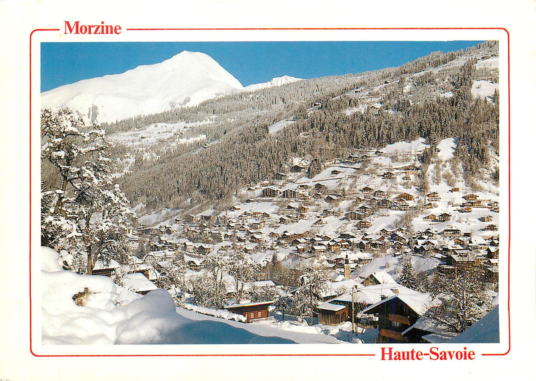 Morzine — schneeverdeckte Winterlandschaft — Éditions du Paquier