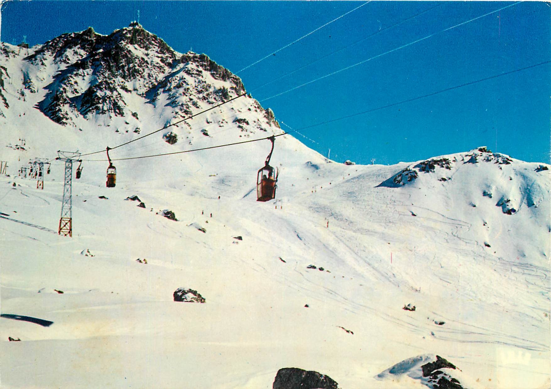 CPM Meribel Le Telebenne de la Saulire et les pistes de la Combe de la Saulire 
