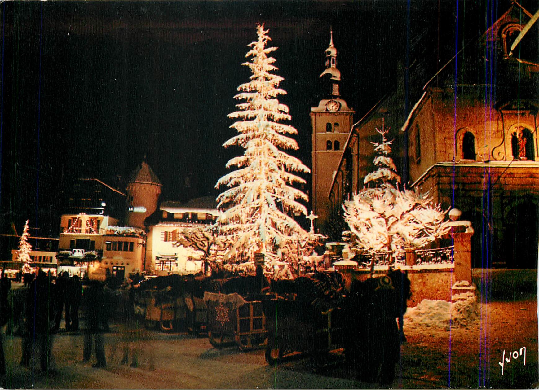 Mégeve — Place de l'Église en hiver — Éditeur: Image de France, n° 81