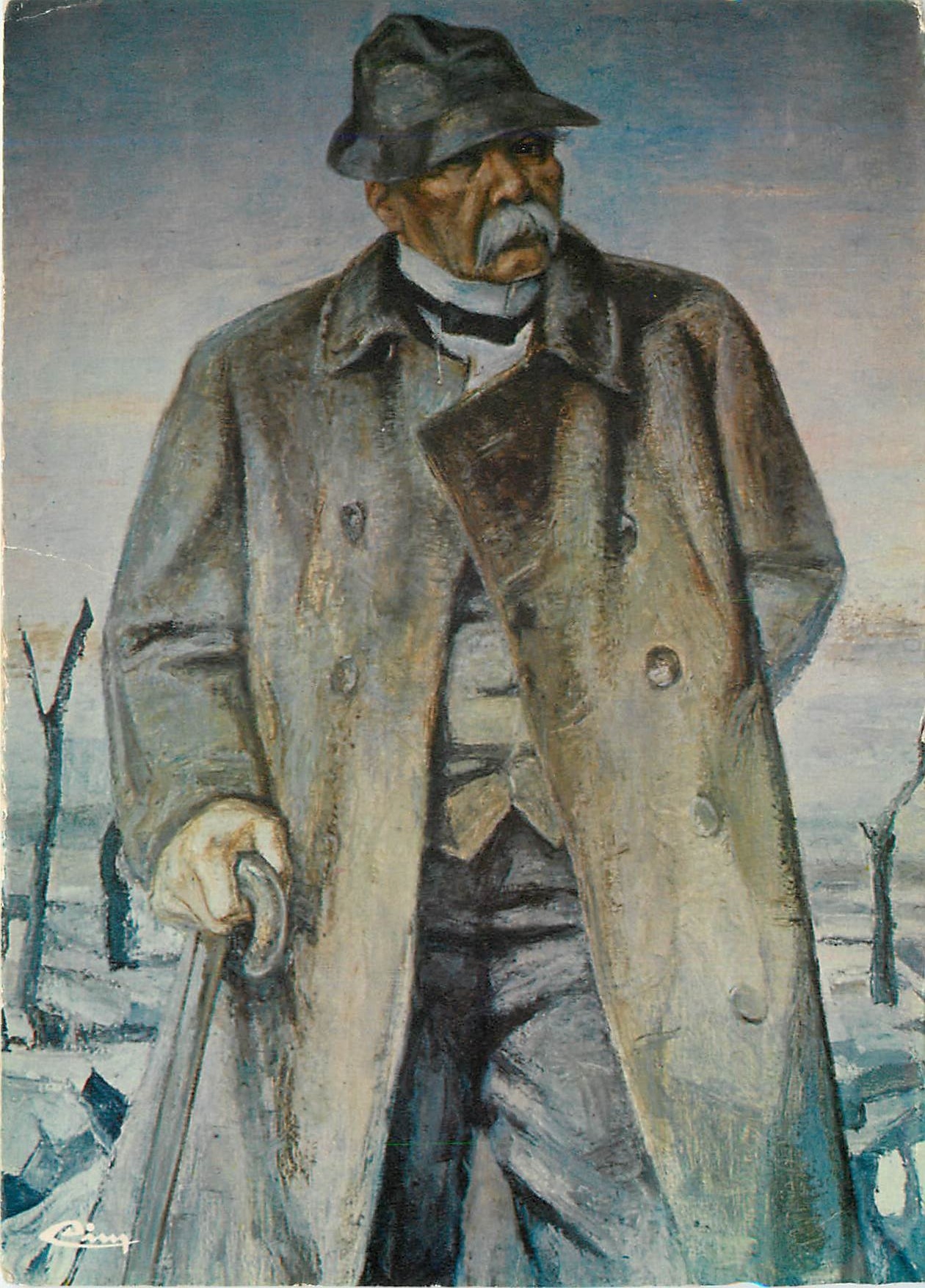 CPM St Vincent sur Jard Vendee Portrait de Clemenceau 