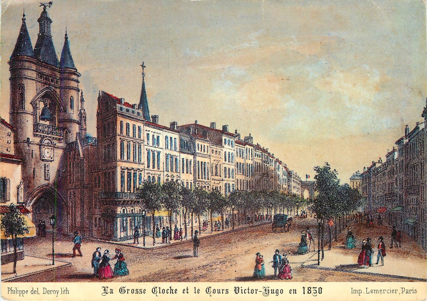 CPM Bordeaux Vieille gravure de 1830 