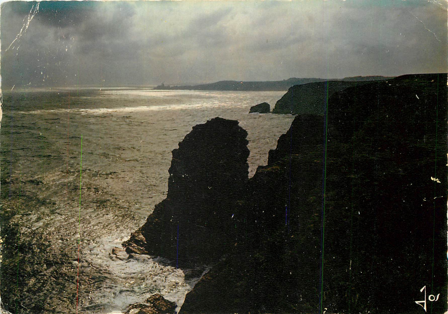 Le Cap Fréhel (C.-du-N.) — Coucher de soleil sur la Faoucnnière — Éditions d'Art Mexichrome