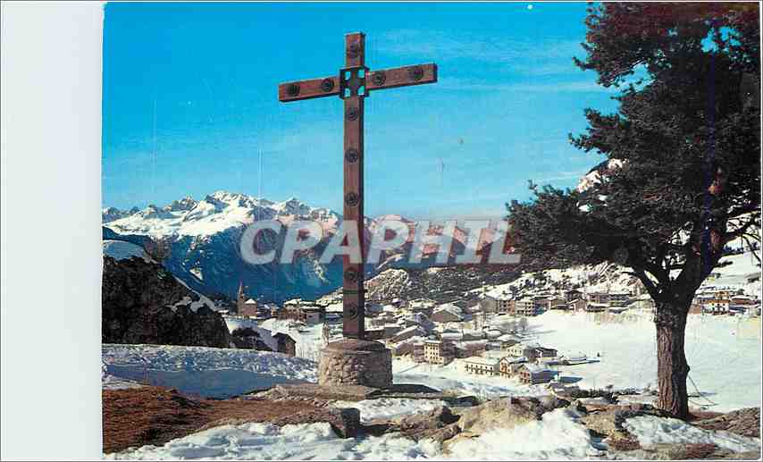 CPM Aussois Vue generale Au fond la Chaine des Sarrazins 