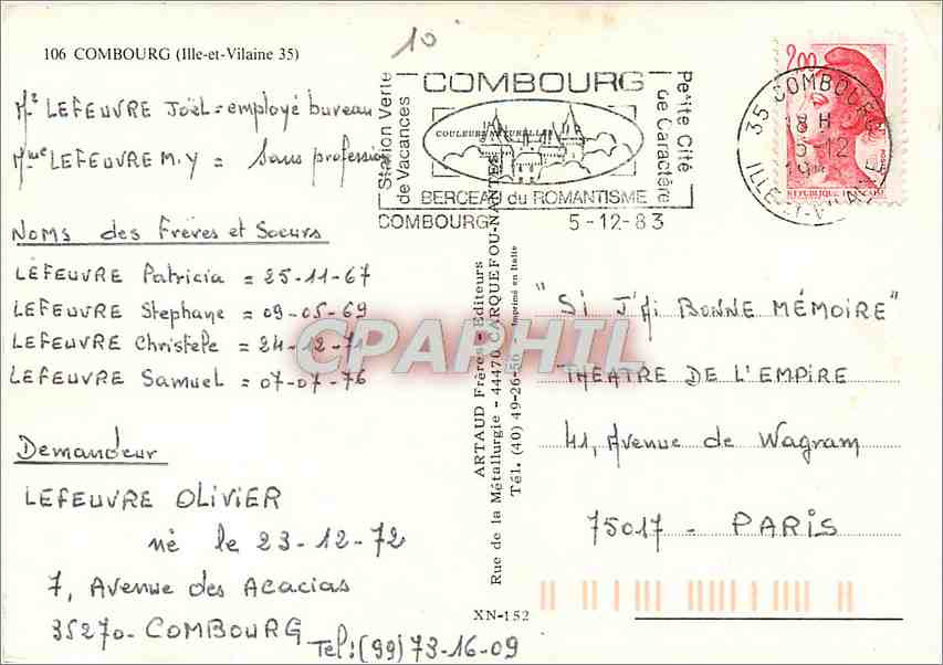 CPM Combourg  — Rückseite