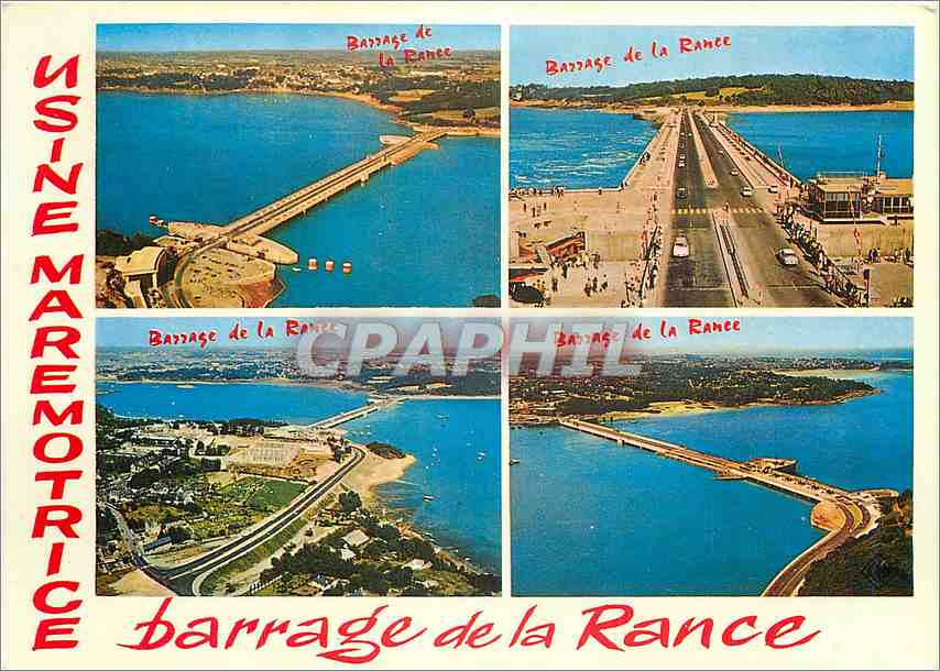 CPM Usine Mare Motrice Barrage de la Rance 