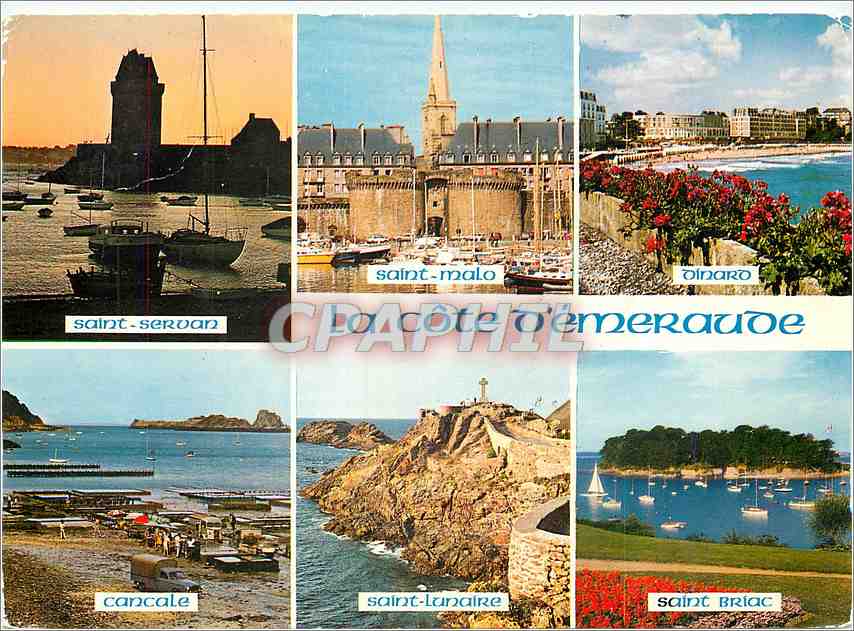 CPM La Cote d'Emeraude Saint Servan Saint Malo Dinard Saint Briac Cancale