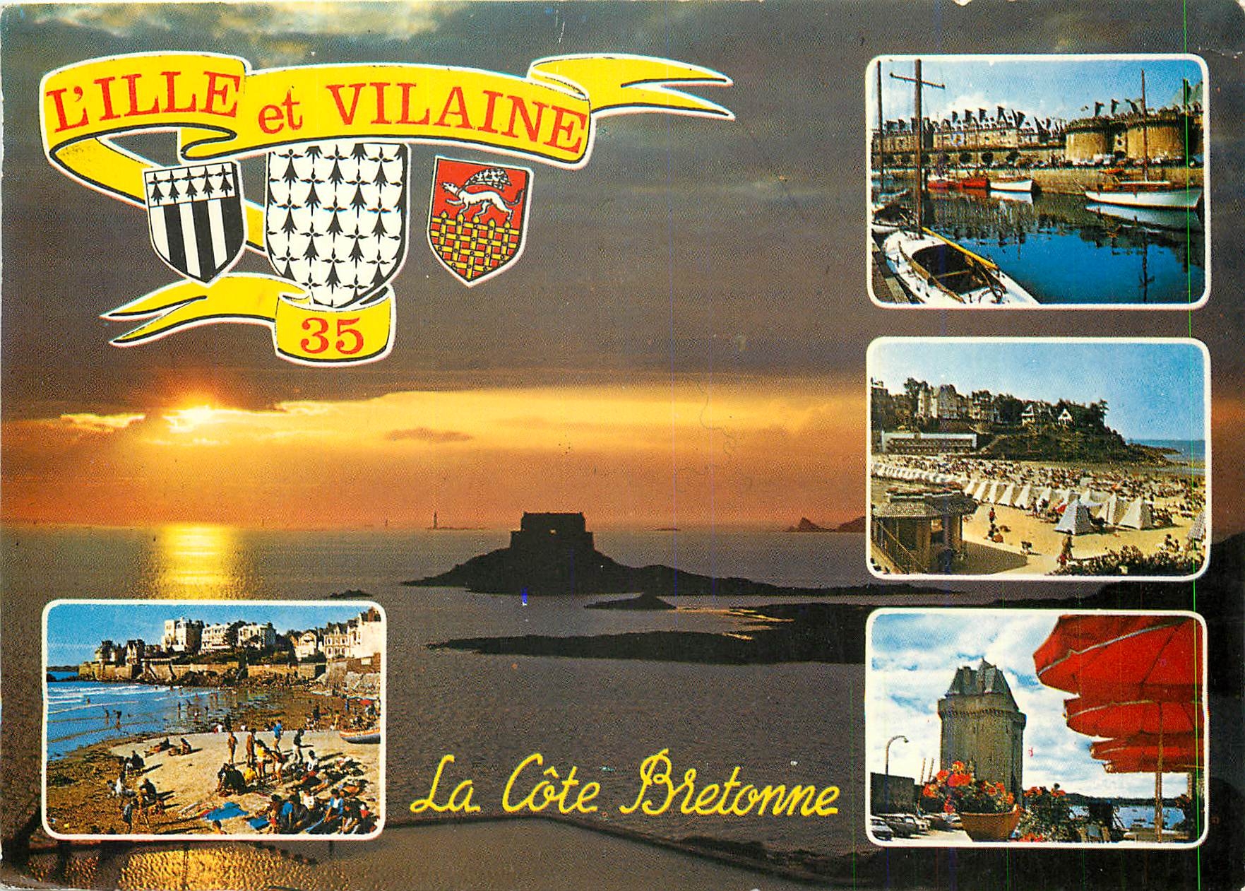 CPM L'Ille et Vilaine La Cote Bretonne 