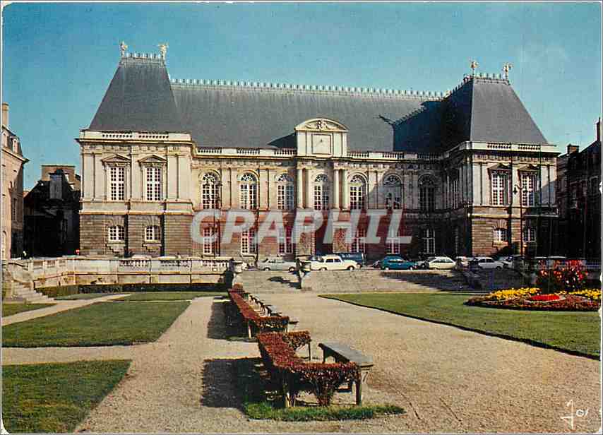 CPM Rennes Le Palais de Justice ancien hotel du Parlement de Bretagne 