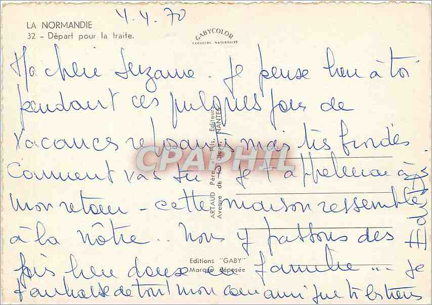 Maison à colombages — Normandie — Gaby — Rückseite