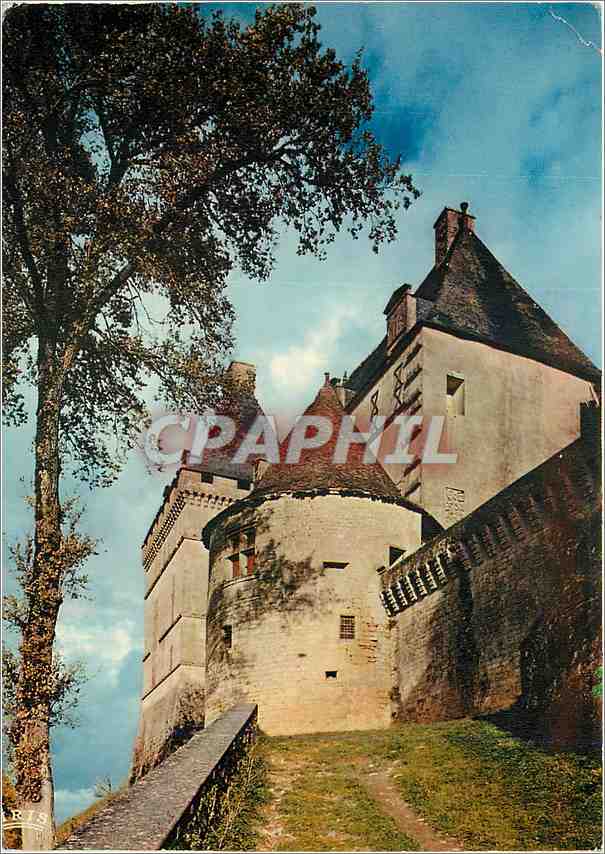 CPM Biron Dordogne En montant au chateau 