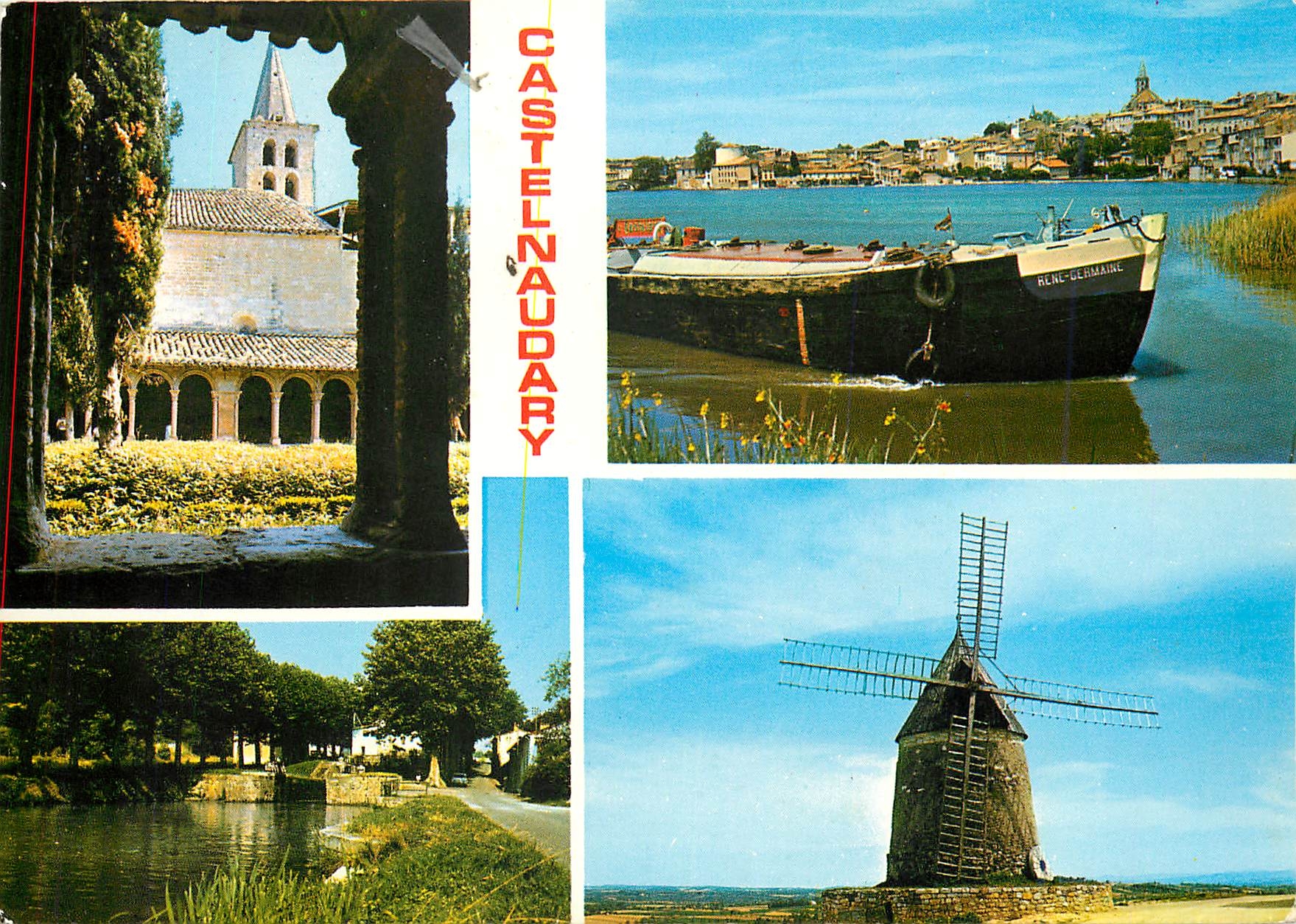 CPM Castelnaudary Le Cloitre de St Papoul le Bassin les ecluses 