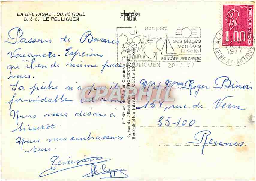 CPM Le Pouliguen  — Back
