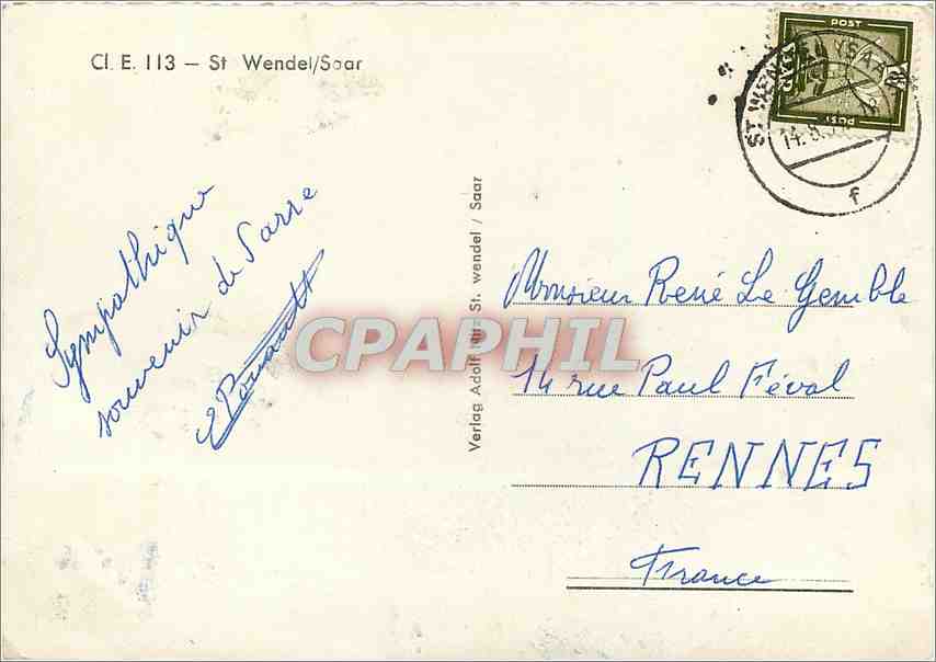 CPM St Wendel Soar  — Rückseite