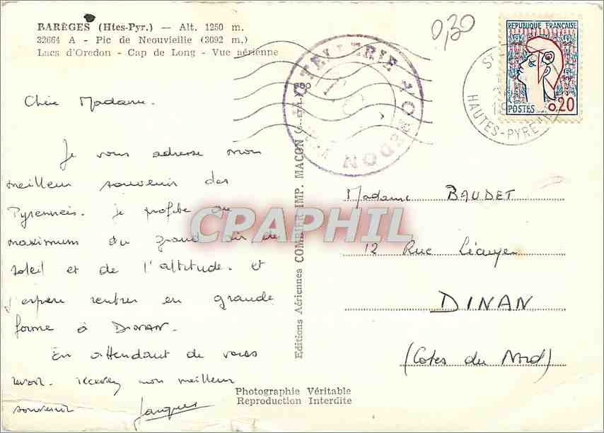 Lacs d'Oredon - Cap de Long — Vue aérienne — Éditions Aériennes COMIÉ — n° 32064 — Reverso