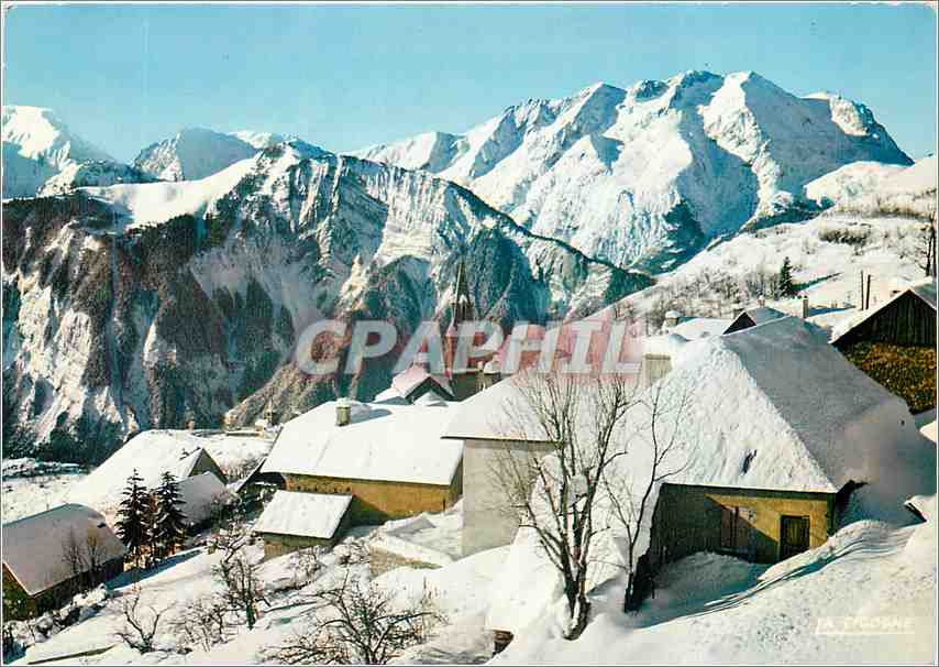 La montagne de Prégentil et le Taillefer — Alpe d'Huez — Éditions 'La Vigne' (Série 38.191.70)