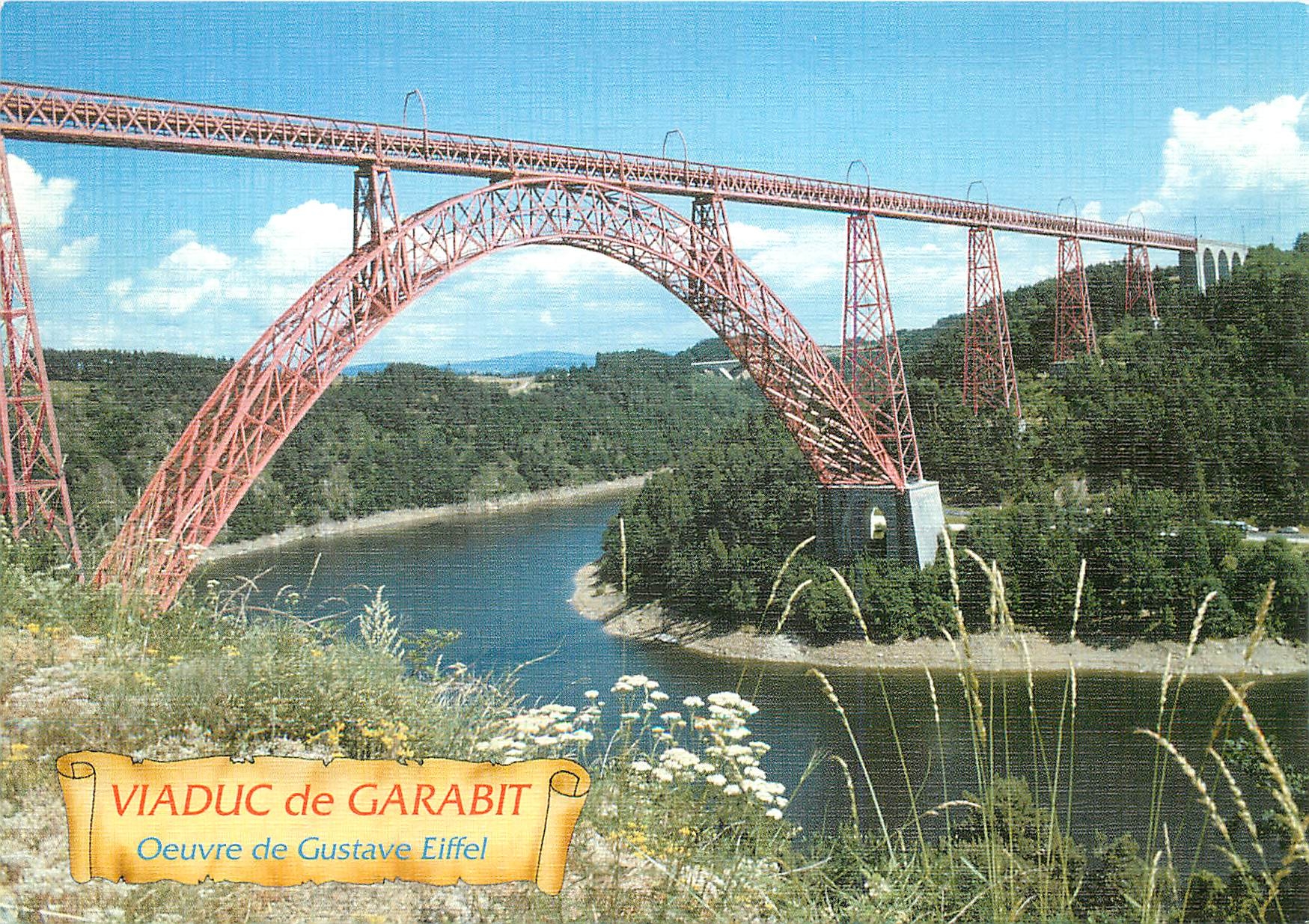 CPM Viaduc de Garabit Oeuvre de Gustave Eiffel 