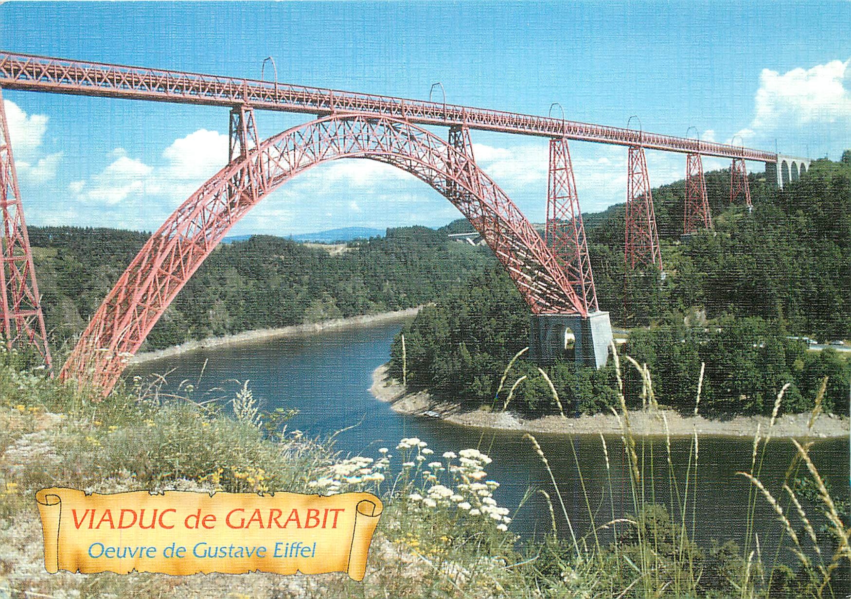 CPM Viaduc de Garabit Oeuvre de Gustave Eiffel 