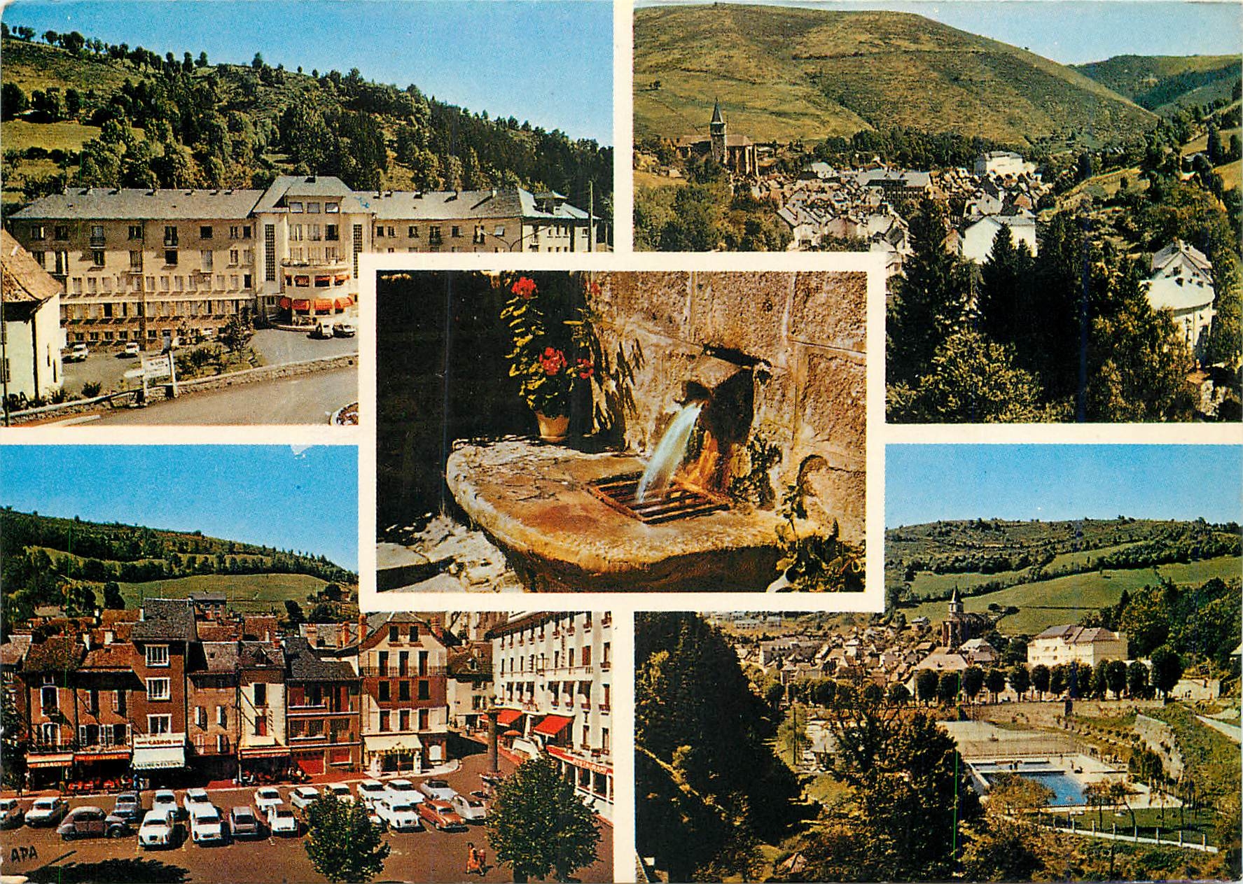 CPM Chaudes Aigues Cantal Etablissement Thermal Vue generale Source d'Eau chaude du Par 