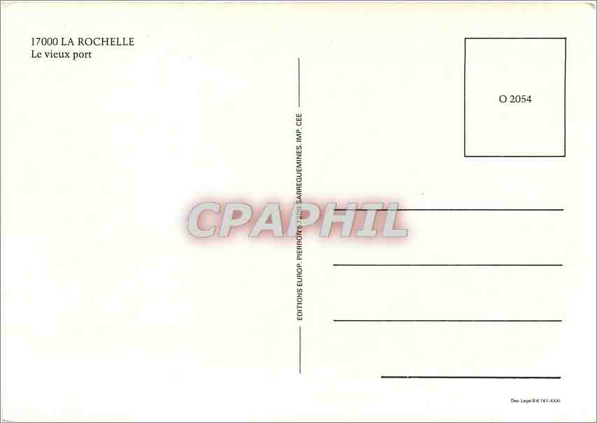CPM La Rochelle  — Rückseite