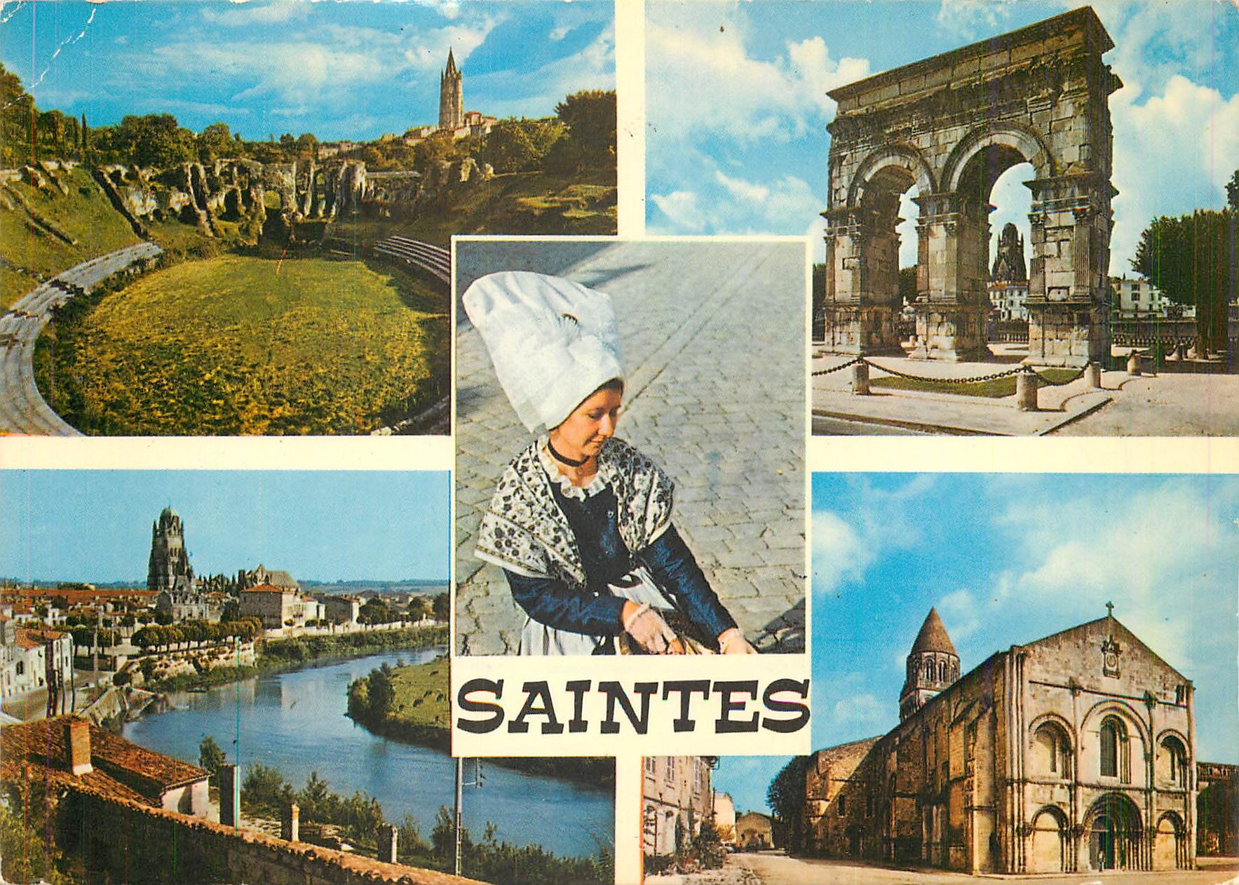 CPM Saintes Charente Maritime Ville Gallo Romaine 