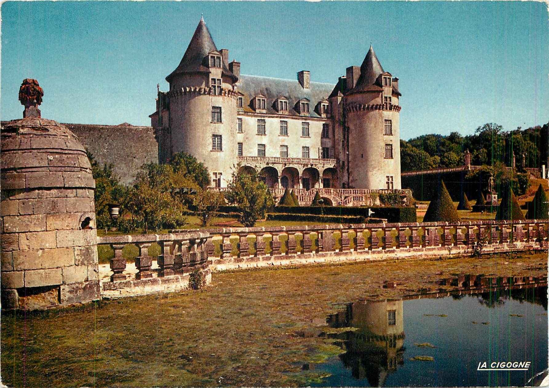CPM Talmont Charente Maritime Le Chateau de la Roche Courbon Cote Jardin 