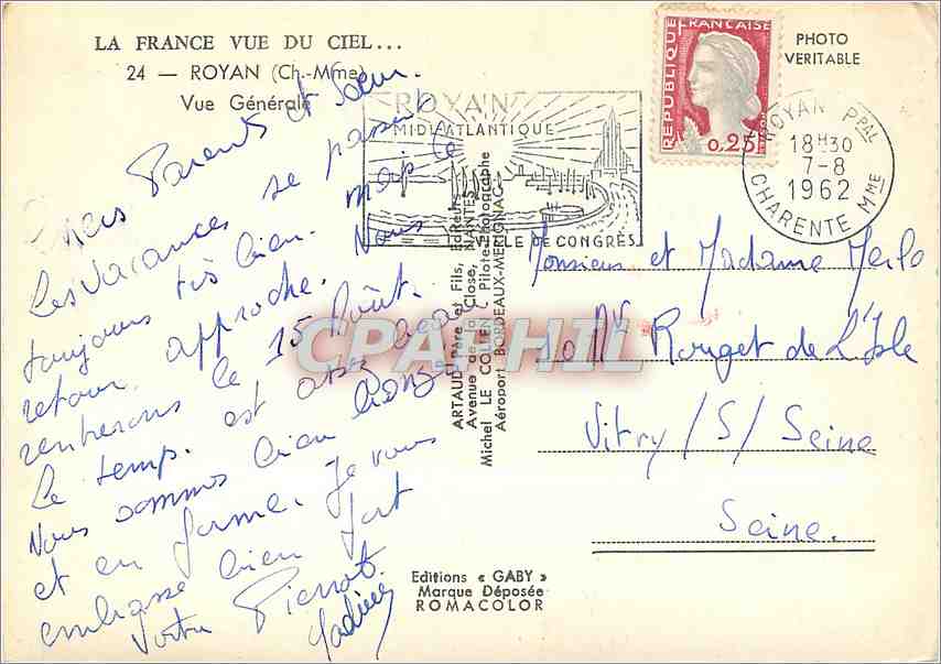 Royan — Allgemeine Ansicht — Éditions Gaby — Rückseite
