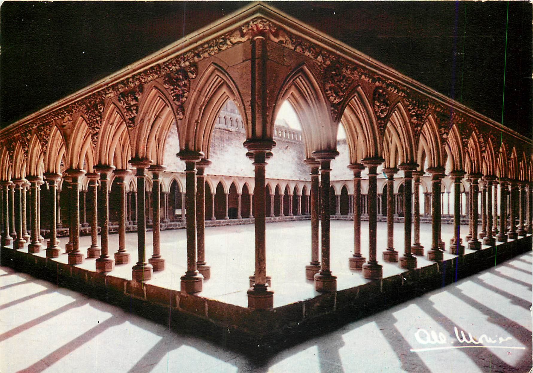 Mont Saint-Michel — Kloster (13. Jahrhundert) — Albert Monier N°10016