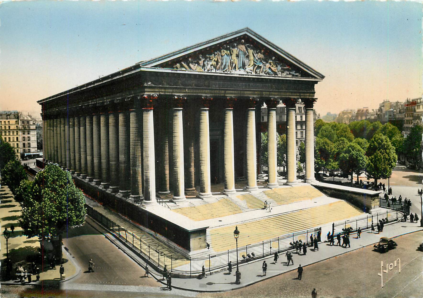 CPM Paris Eglise de la Madeleine 