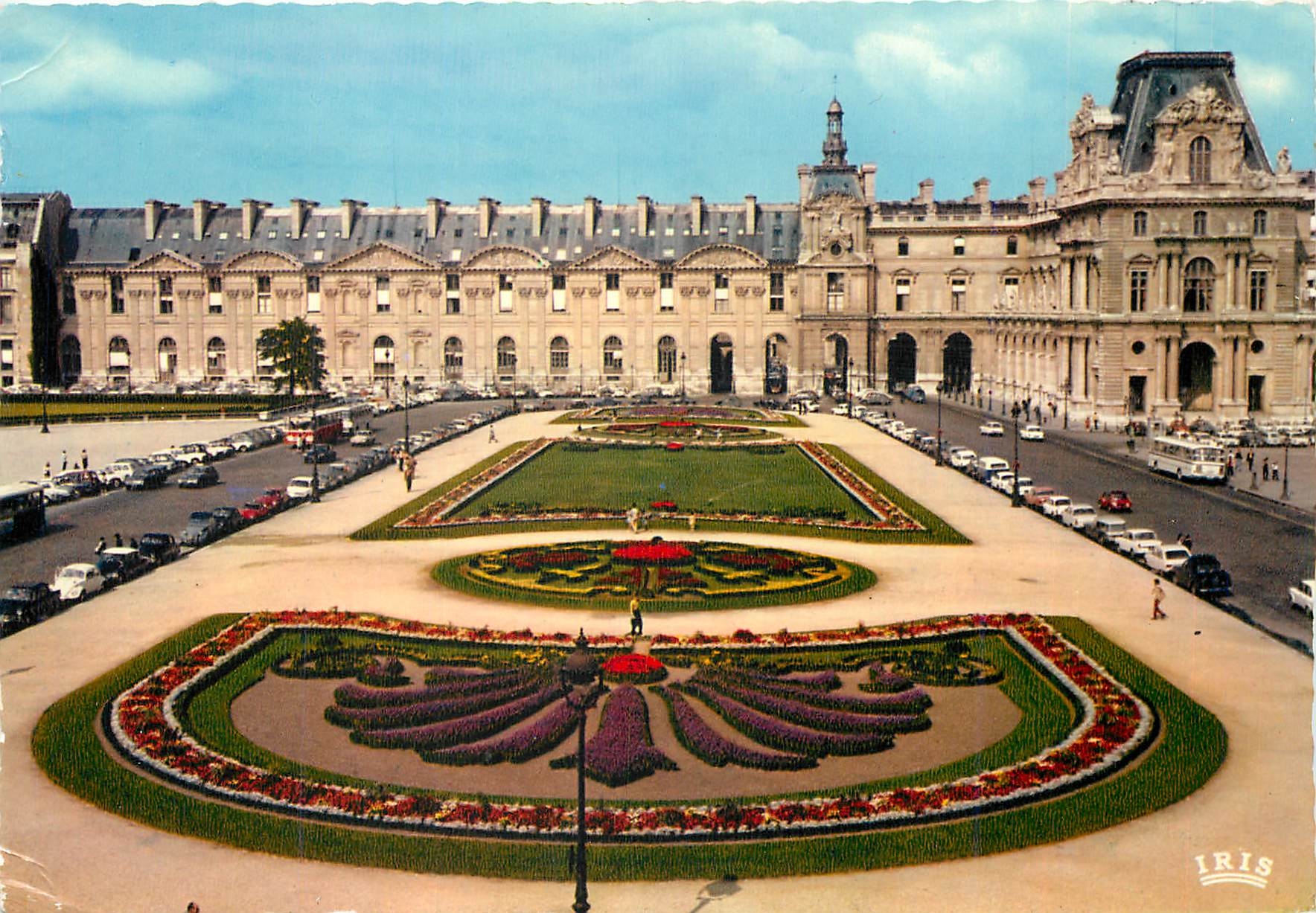 CPM Paris Les Jardins du Louvre et l'aile Nord 