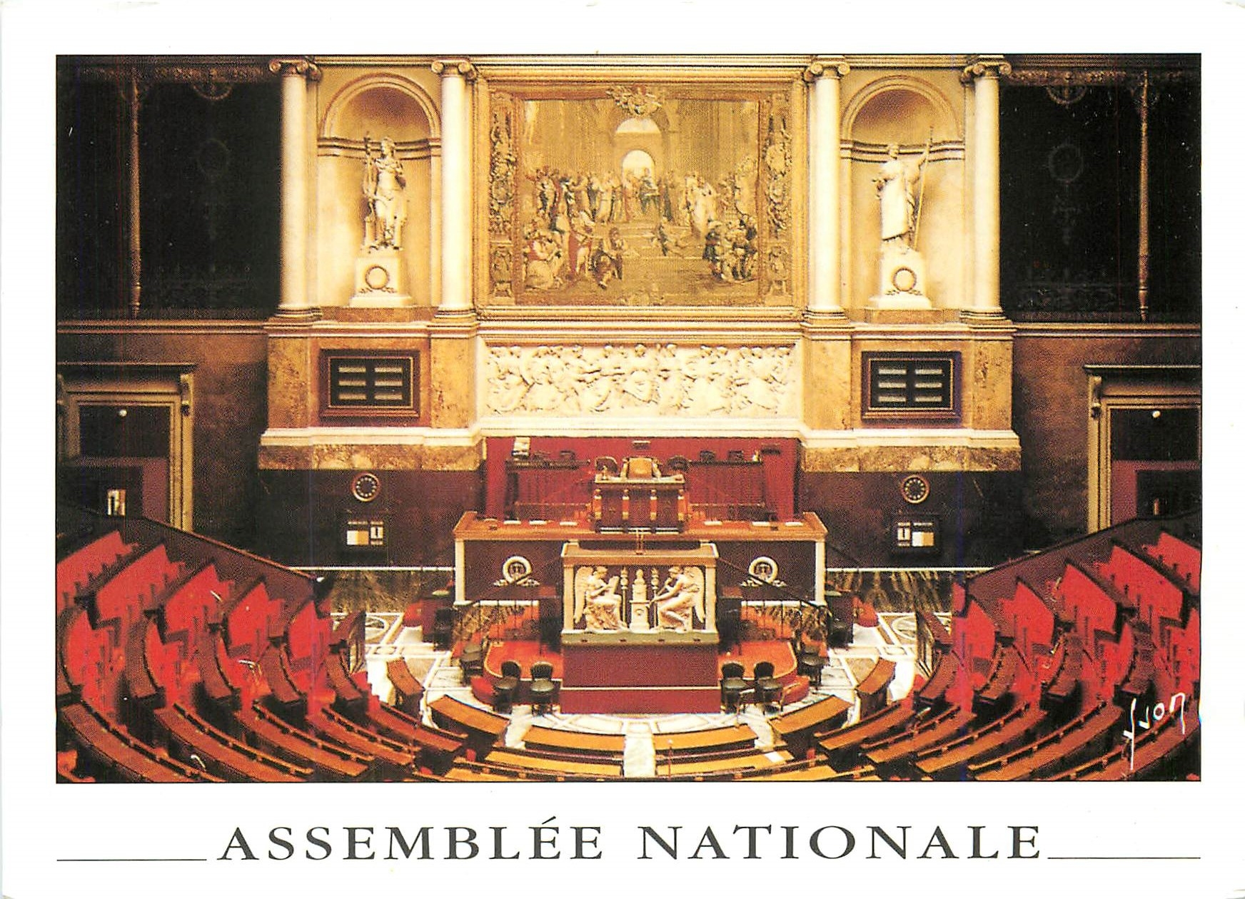 CPM Paris Assemblee Nationale Le Palais Bourbon La Salle des Seances 