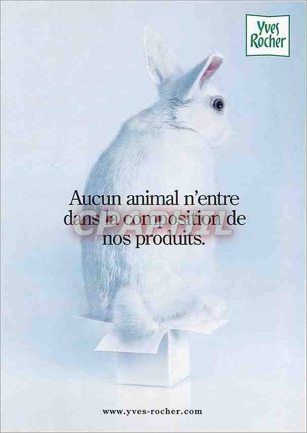 CPM Aucun animal n'entre dans la composition de nos produits Yves Rocher Lapin