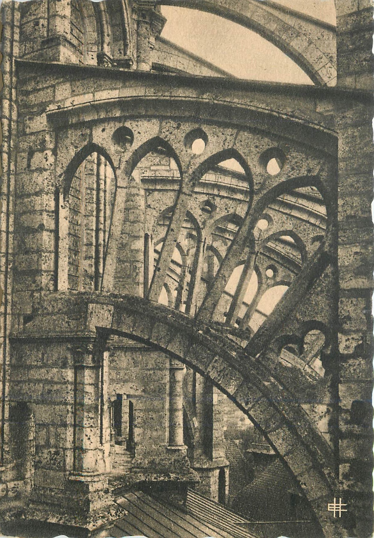 Cathédrale de Chartres — Arcs-boutants du Chevet