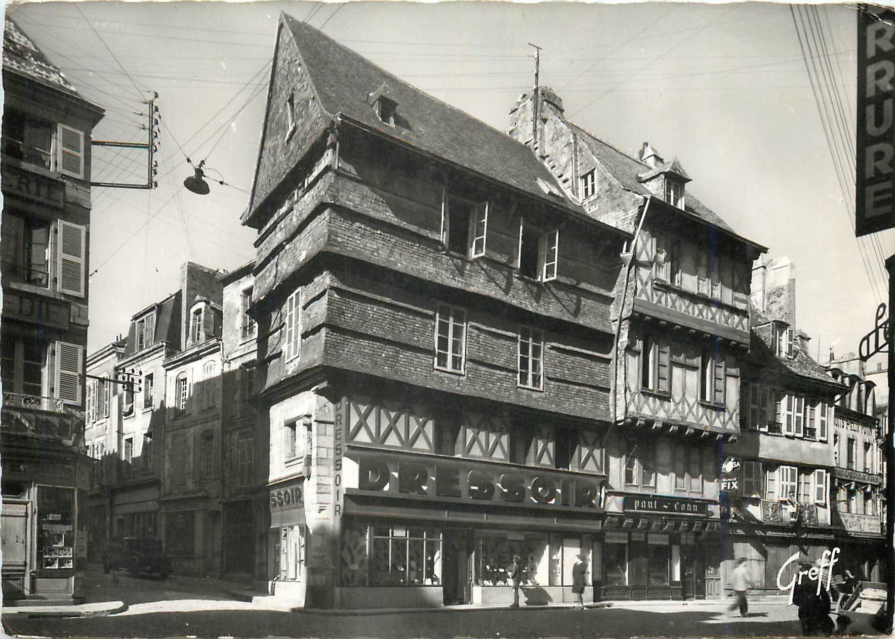 CPM Quimper Finsitere Vieilles Maisons Rue Kereon 