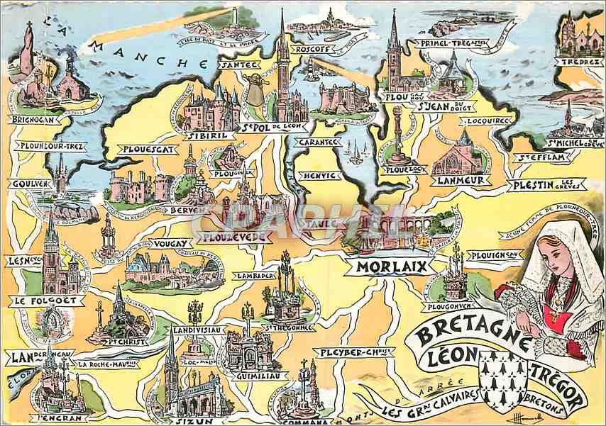 CPM Los Provinces Francaises Bretagne Leon Tregor 
