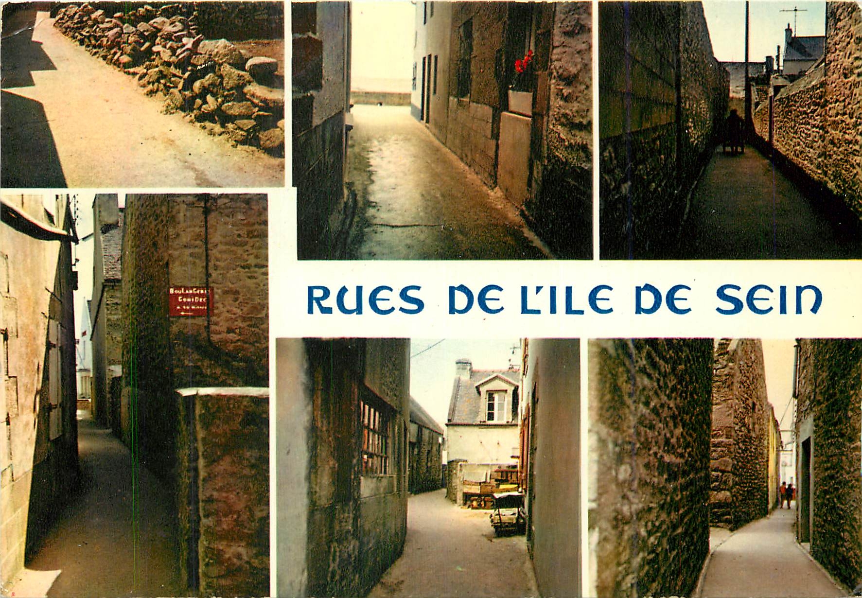 CPM La Bretagne en Couleurs Les rues de L'Ile de Sein 