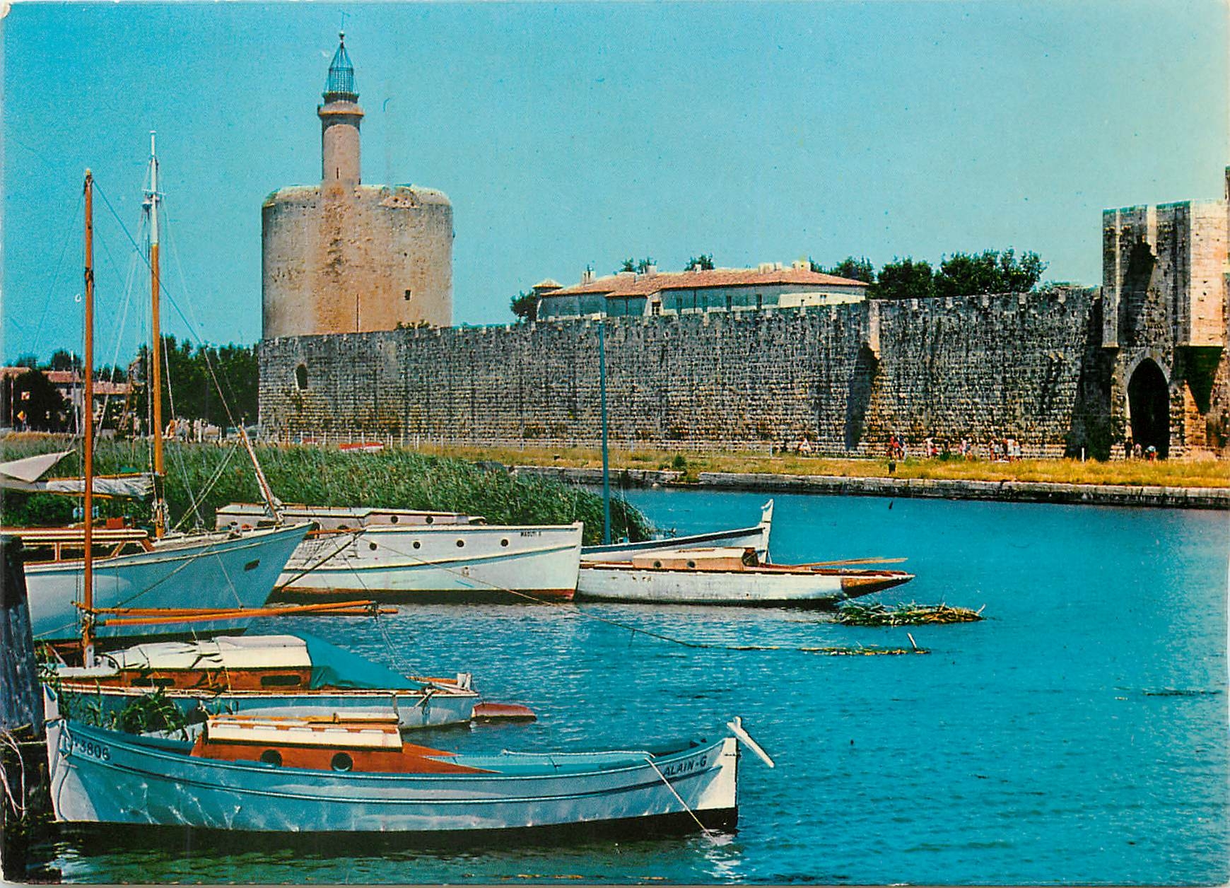 CPM Aigues Mortes La Tour Constance et le canal 