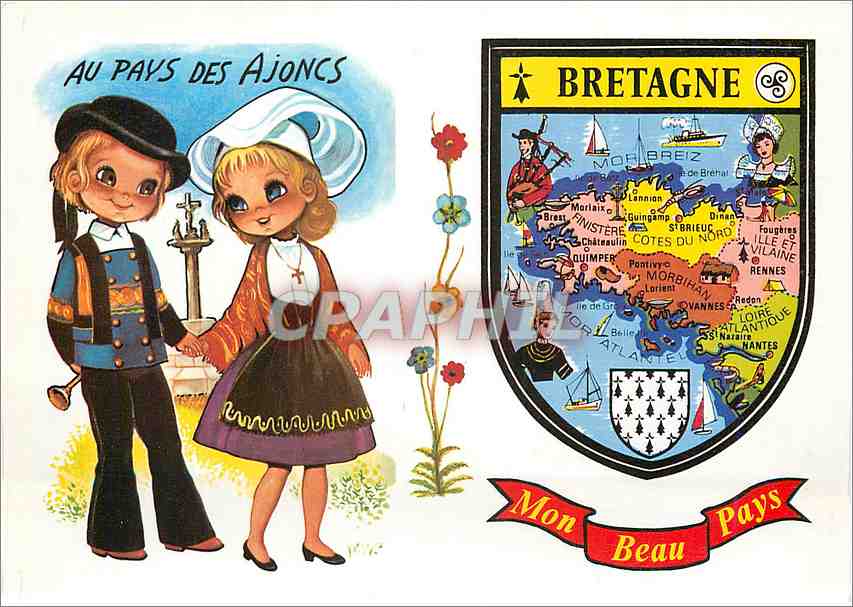 CPM Nos belles Provinces Chez nous en Bretagne 