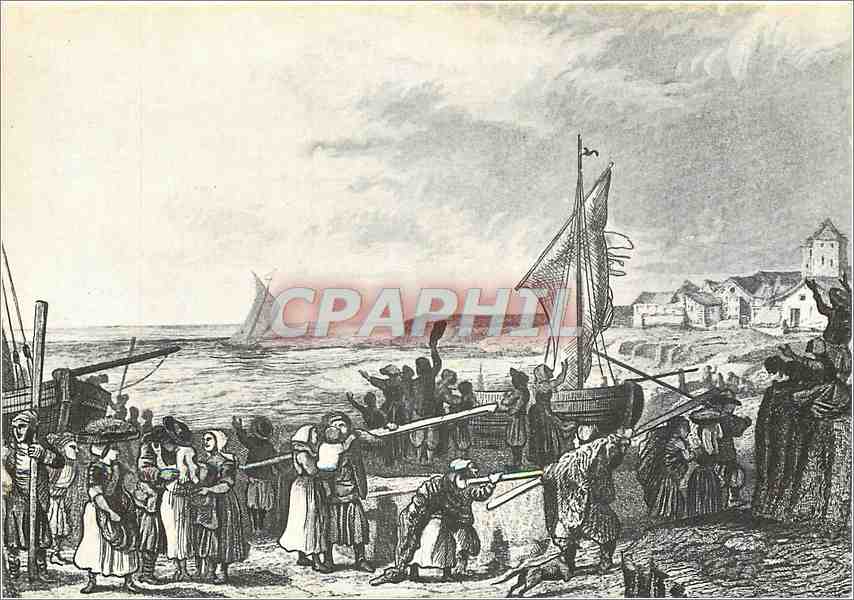 CPM Retour des Pecheurs Dieu fait rentrer la barque au port 