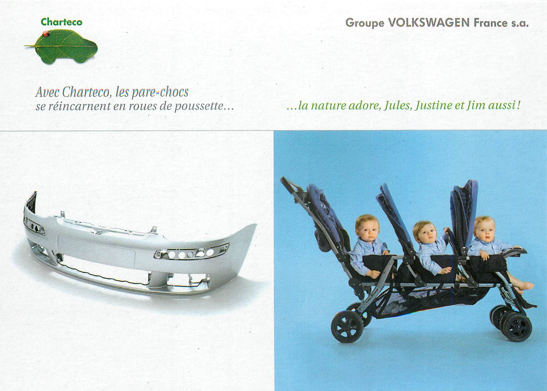 CPM Avec Charteco les pare choc se reincarnent en roues de poussette Volkswagen Charteco
